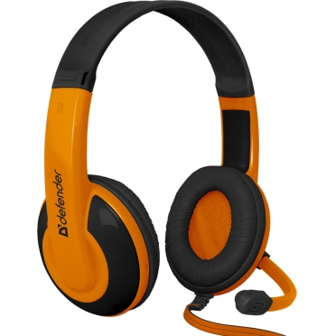 Defender G-120 Warhead Wired Headset 2m Gaming Headphones black orange